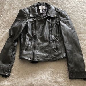 NWOT Bar III gunmetal jacket